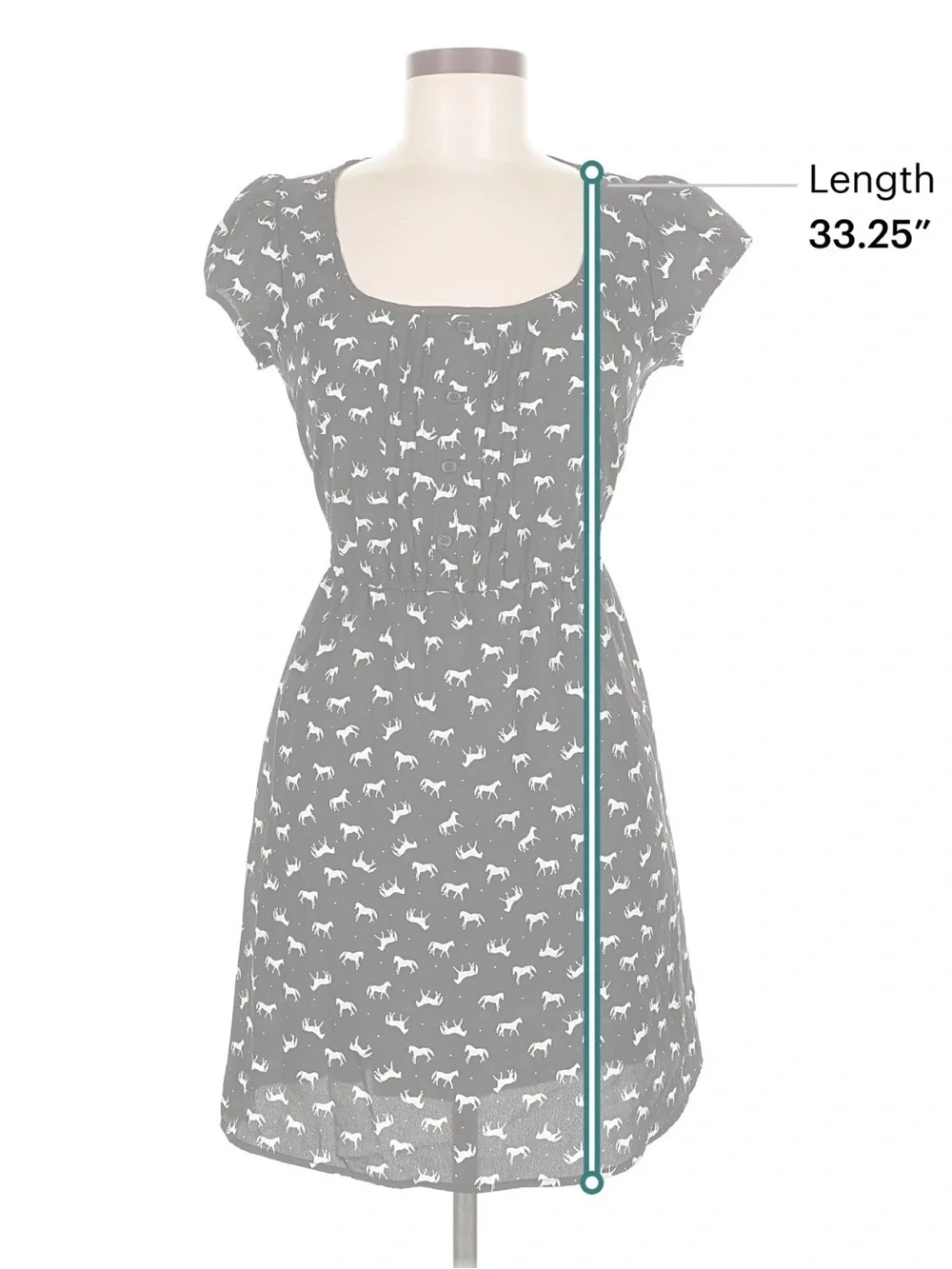 “Horse Girl” Print Casual Dress from Xhilaration - Size Adult Medium